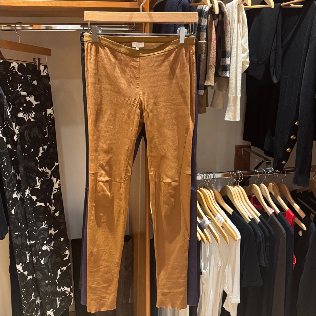 Women's Escada Leather Legging Pant